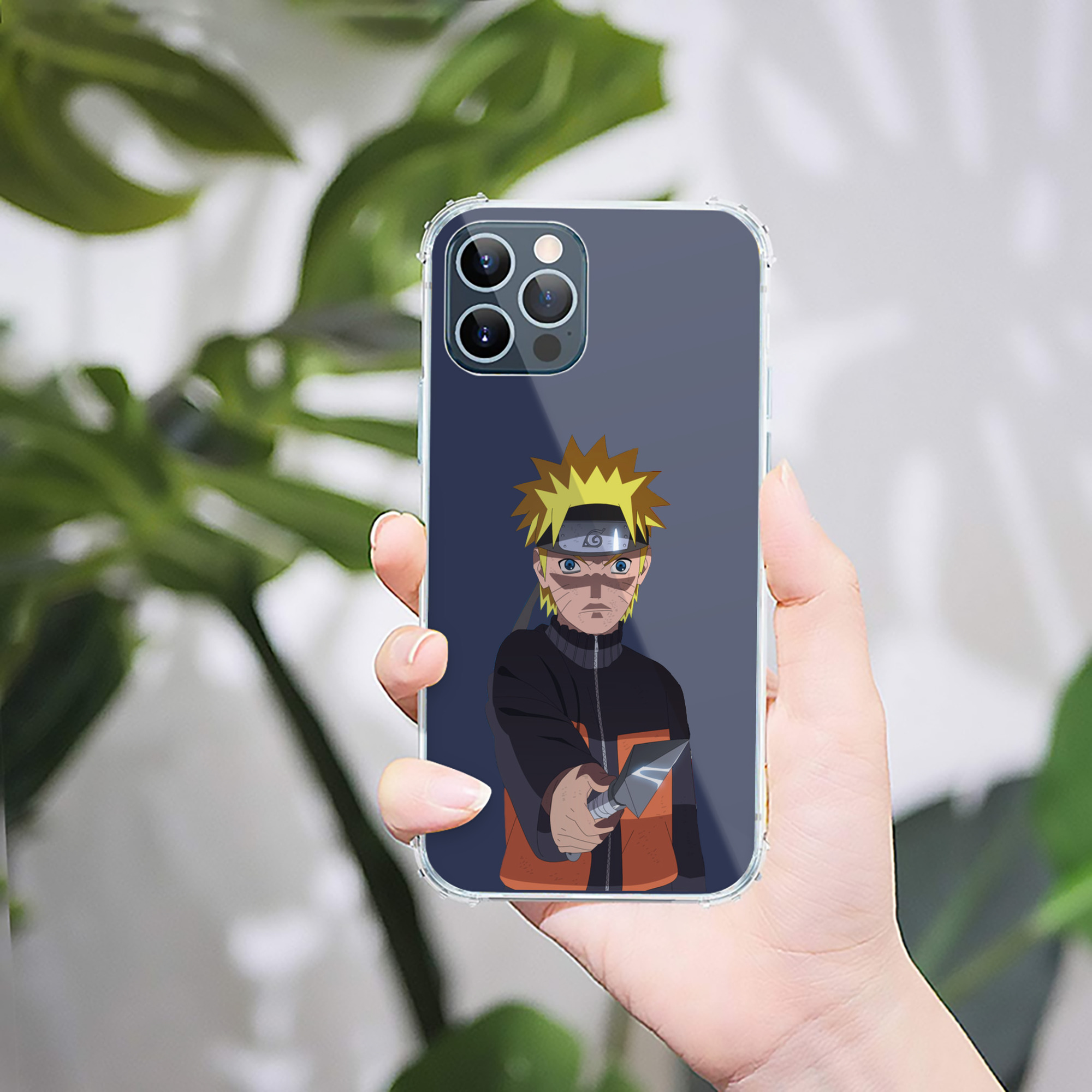 （画像用） NARUTO -ナルト- うずまき ナルト Uzumaki Naruto 【iPhone 12シリーズ対応】透明スマホケース（クリアソフトケース）
